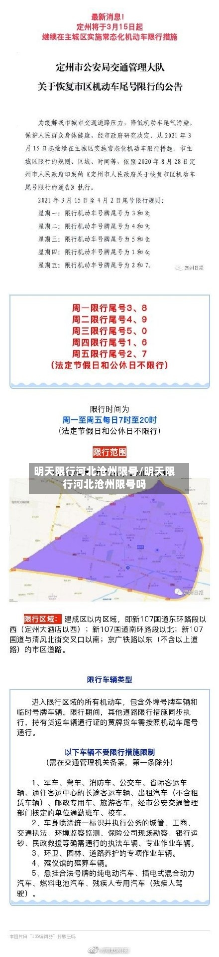 明天限行河北沧州限号/明天限行河北沧州限号吗-第2张图片