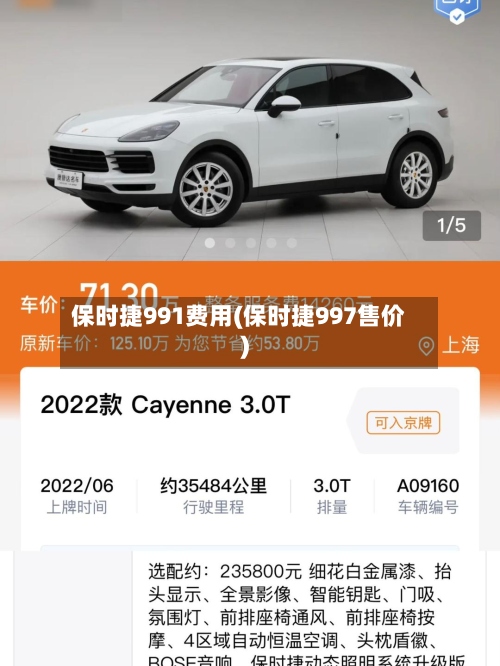 保时捷991费用(保时捷997售价)-第2张图片