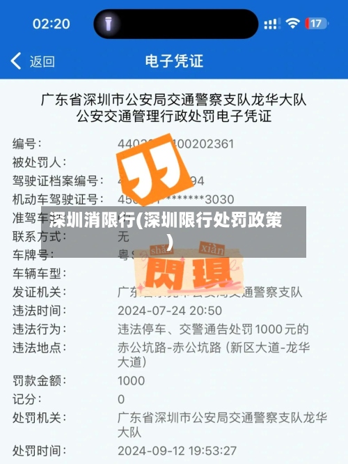 深圳消限行(深圳限行处罚政策)-第2张图片