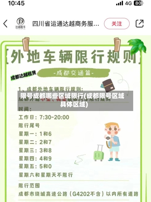 限号成都哪些区域限行(成都限号区域具体区域)