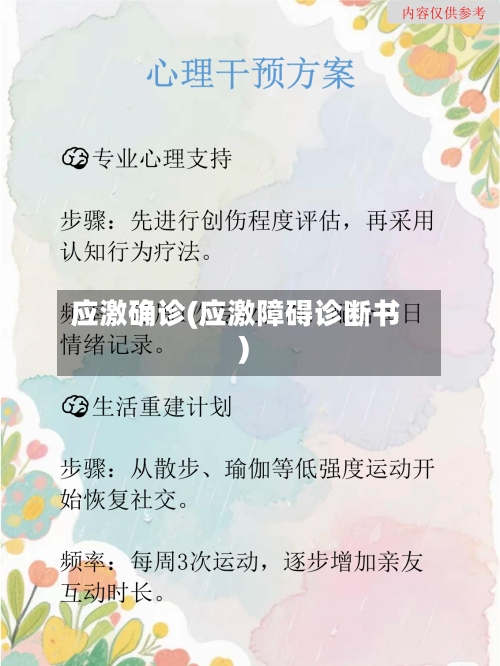 应激确诊(应激障碍诊断书)