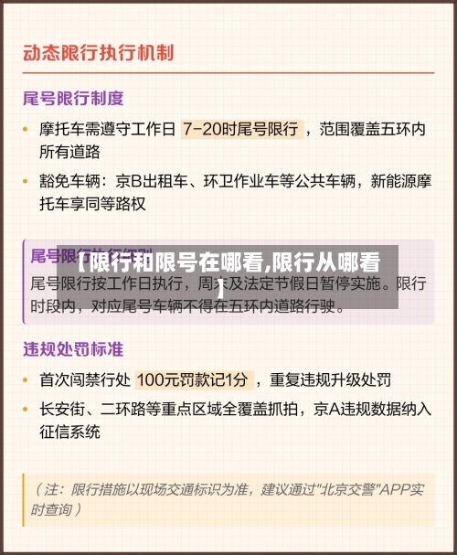 【限行和限号在哪看,限行从哪看】-第2张图片