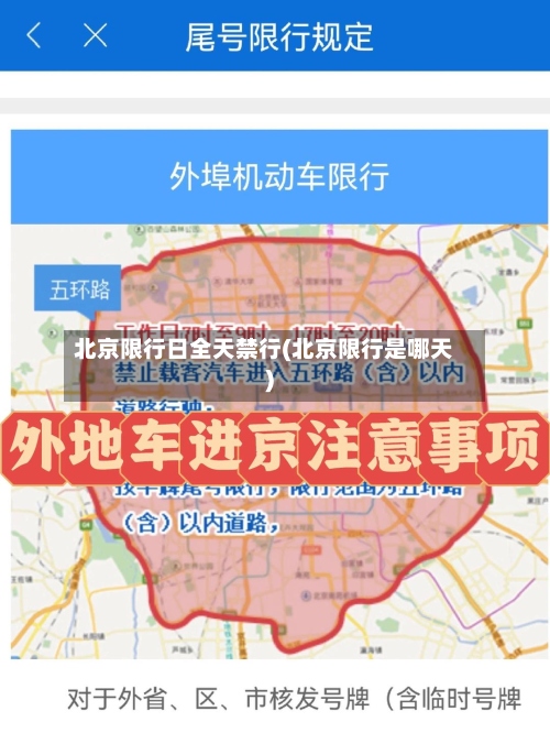 北京限行日全天禁行(北京限行是哪天)-第3张图片