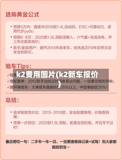 k2费用图片(k2新车报价)-第2张图片