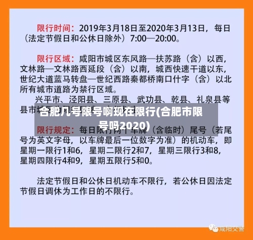 合肥几号限号啊现在限行(合肥市限号吗2020)-第2张图片