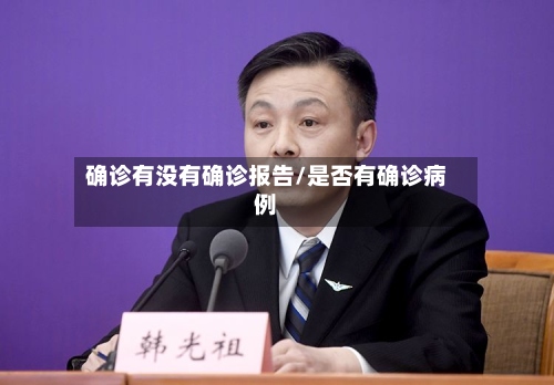确诊有没有确诊报告/是否有确诊病例-第3张图片