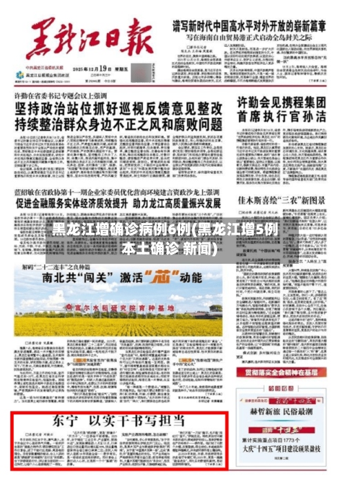 黑龙江增确诊病例6例(黑龙江增5例本土确诊 新闻)