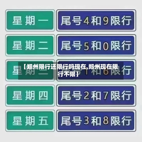 【郑州限行还限行吗现在,郑州现在限行不限】-第2张图片