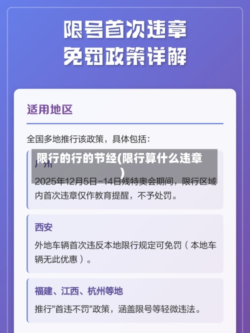 限行的行的节经(限行算什么违章)-第3张图片