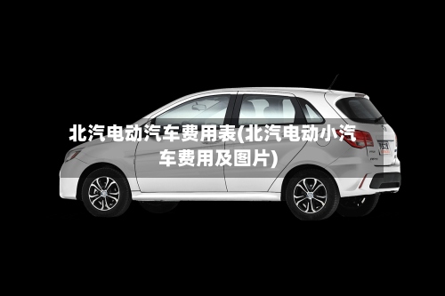 北汽电动汽车费用表(北汽电动小汽车费用及图片)-第3张图片