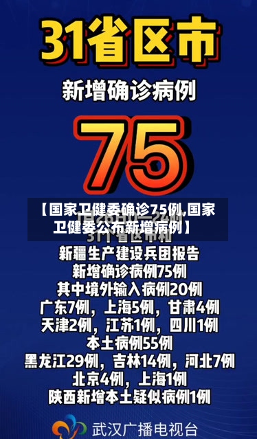 【国家卫健委确诊75例,国家卫健委公布新增病例】