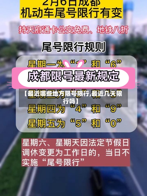 【最近哪些地方限号限行,最近几天限行吗】