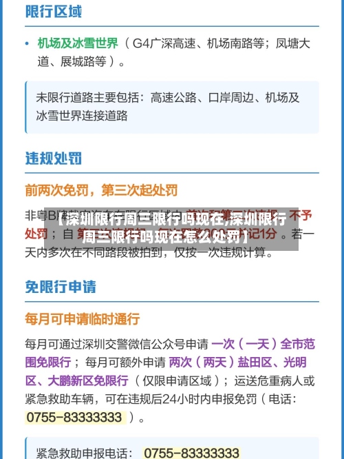 【深圳限行周三限行吗现在,深圳限行周三限行吗现在怎么处罚】