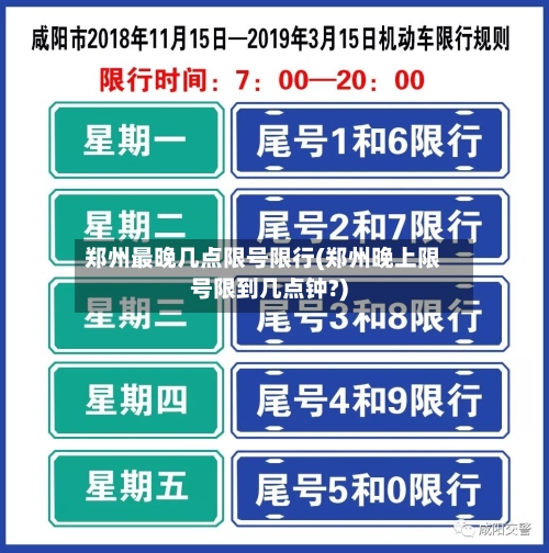 郑州最晚几点限号限行(郑州晚上限号限到几点钟?)