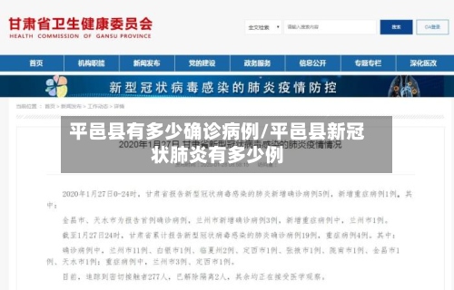 平邑县有多少确诊病例/平邑县新冠状肺炎有多少例