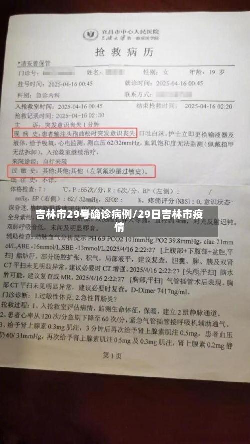 吉林市29号确诊病例/29日吉林市疫情