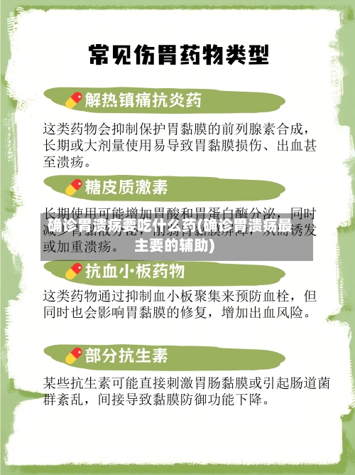 确诊胃溃疡要吃什么药(确诊胃溃疡最主要的辅助)