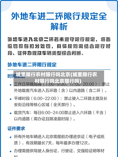 城里限行农村限行吗北京(城里限行农村限行吗北京限行吗)