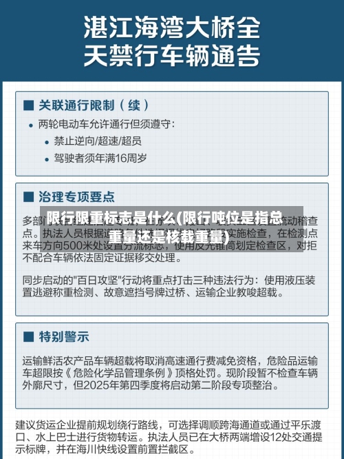 限行限重标志是什么(限行吨位是指总重量还是核载重量)