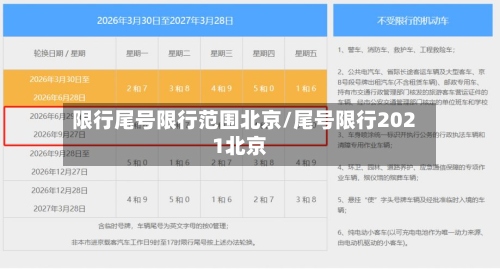 限行尾号限行范围北京/尾号限行2021北京