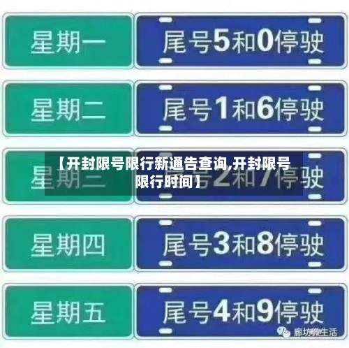 【开封限号限行新通告查询,开封限号限行时间】-第2张图片