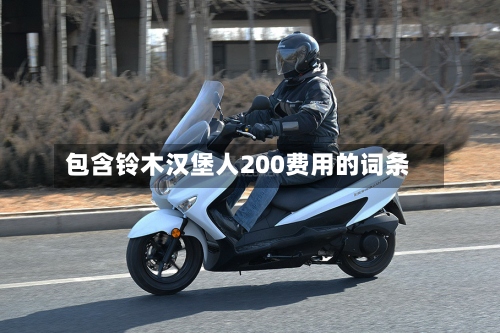 包含铃木汉堡人200费用的词条-第3张图片