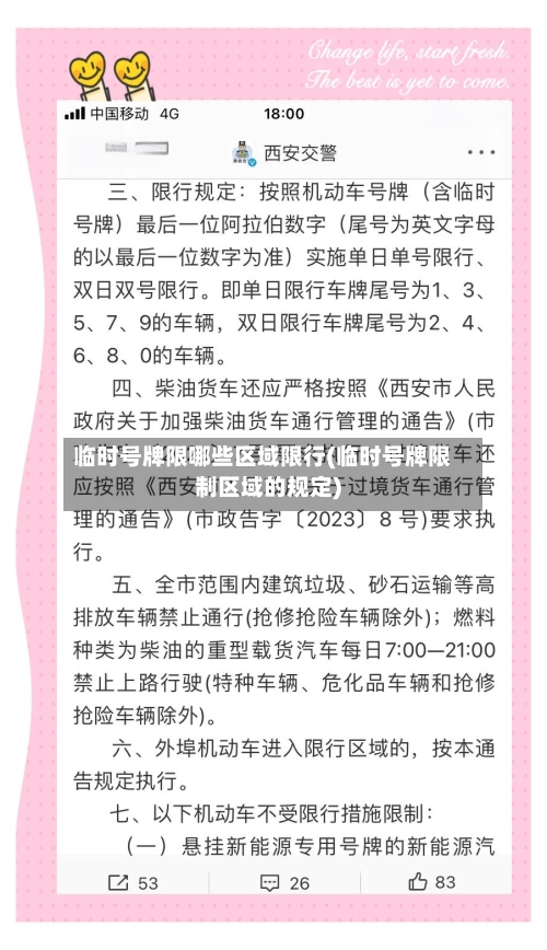 临时号牌限哪些区域限行(临时号牌限制区域的规定)