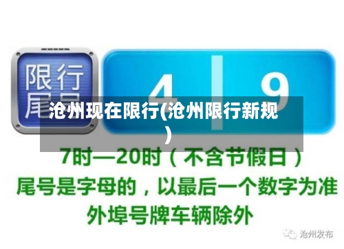 沧州现在限行(沧州限行新规)-第3张图片