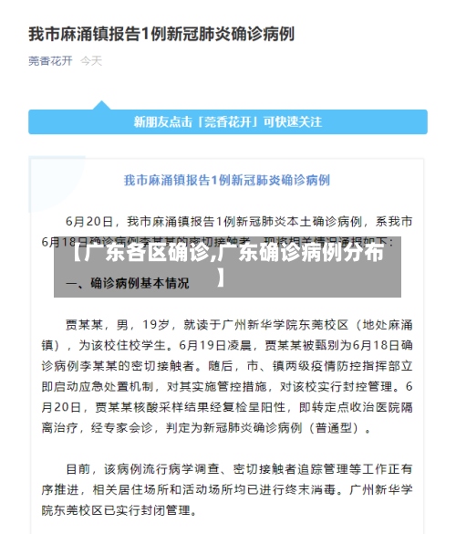 【广东各区确诊,广东确诊病例分布】-第2张图片