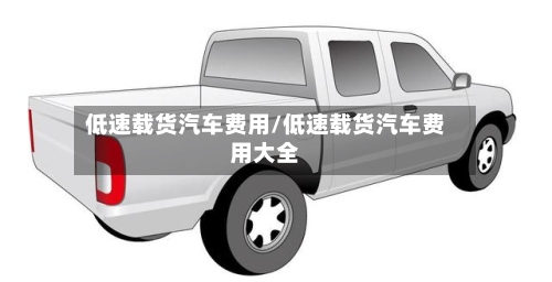 低速载货汽车费用/低速载货汽车费用大全-第2张图片