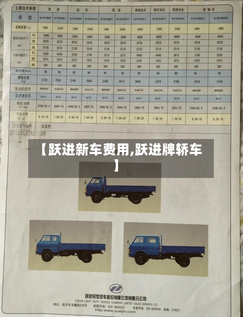 【跃进新车费用,跃进牌轿车】