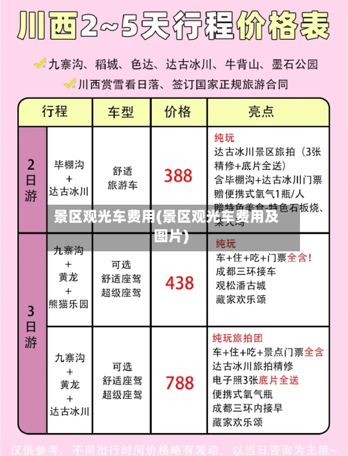景区观光车费用(景区观光车费用及图片)-第3张图片