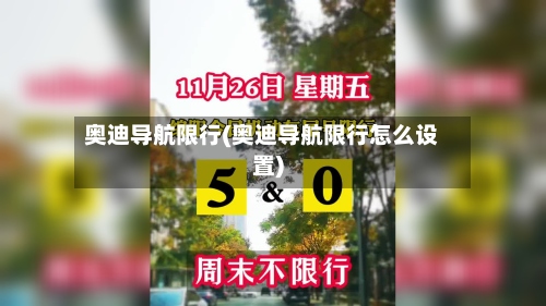 奥迪导航限行(奥迪导航限行怎么设置)-第2张图片