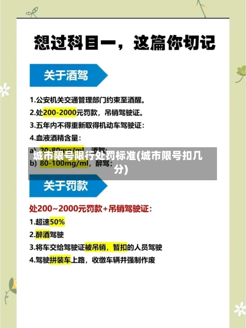 城市限号限行处罚标准(城市限号扣几分)