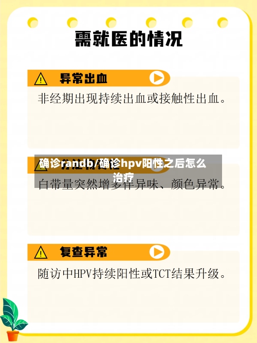 确诊randb/确诊hpv阳性之后怎么治疗