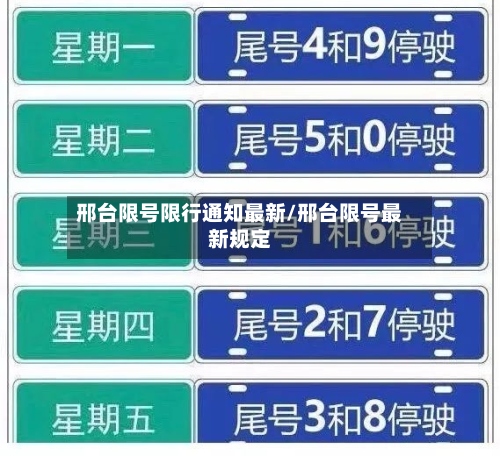 邢台限号限行通知最新/邢台限号最新规定