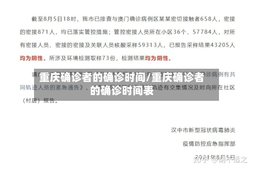 重庆确诊者的确诊时间/重庆确诊者的确诊时间表-第3张图片