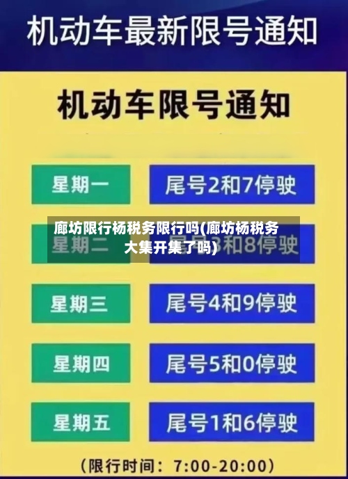 廊坊限行杨税务限行吗(廊坊杨税务大集开集了吗)-第3张图片