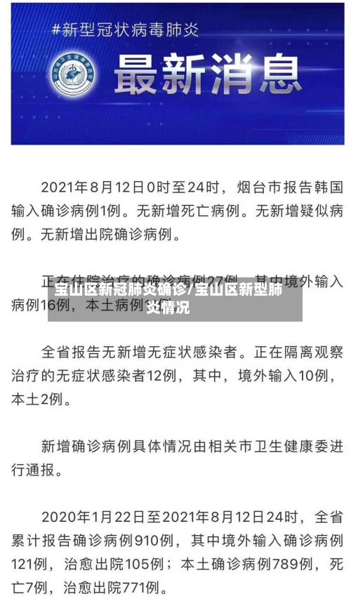 宝山区新冠肺炎确诊/宝山区新型肺炎情况