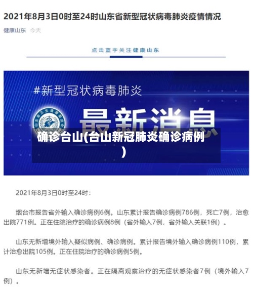 确诊台山(台山新冠肺炎确诊病例)