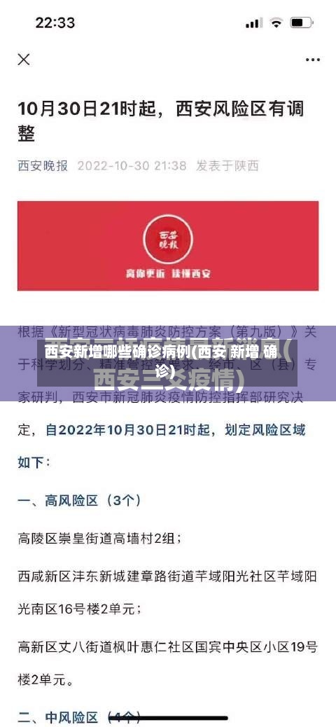 西安新增哪些确诊病例(西安 新增 确诊)-第2张图片