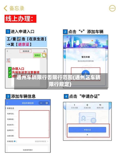 通州车辆限行否限行范围(通州区车辆限行规定)-第2张图片