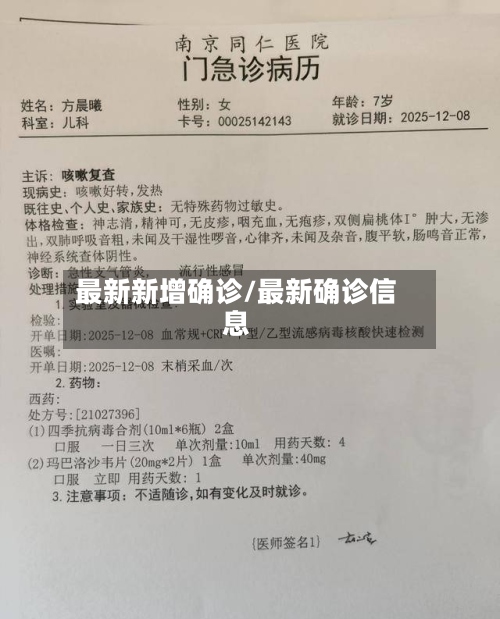 最新新增确诊/最新确诊信息-第2张图片