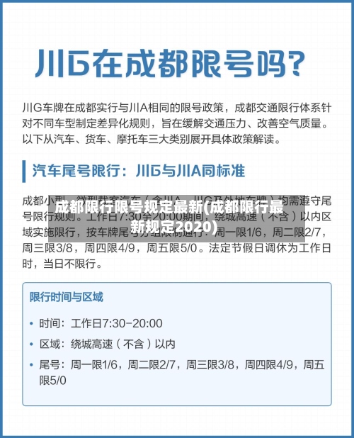成都限行限号规定最新(成都限行最新规定2020)