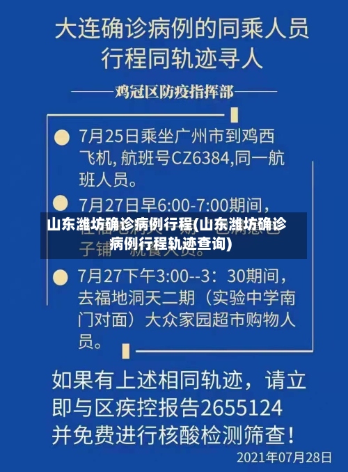 山东潍坊确诊病例行程(山东潍坊确诊病例行程轨迹查询)-第2张图片