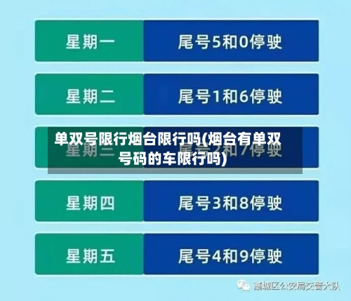 单双号限行烟台限行吗(烟台有单双号码的车限行吗)-第2张图片