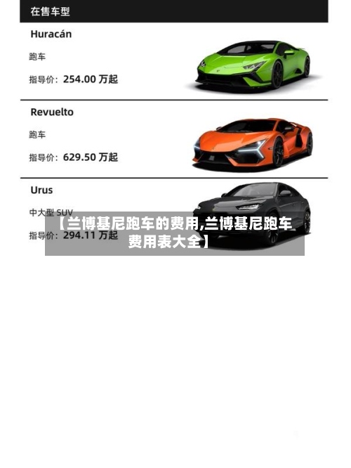 【兰博基尼跑车的费用,兰博基尼跑车费用表大全】-第3张图片