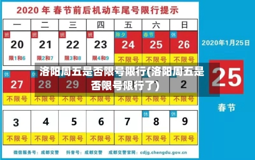 洛阳周五是否限号限行(洛阳周五是否限号限行了)-第3张图片