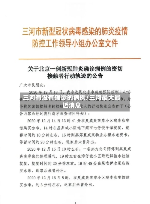 三河有没有确诊的病例/三河最大最近消息-第2张图片