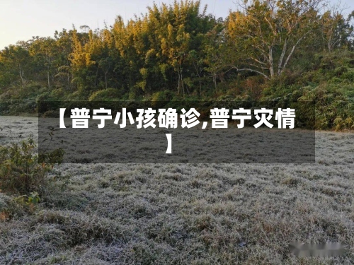 【普宁小孩确诊,普宁灾情】